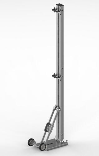 Drill stand assembled of two stacked 1100 mm columns